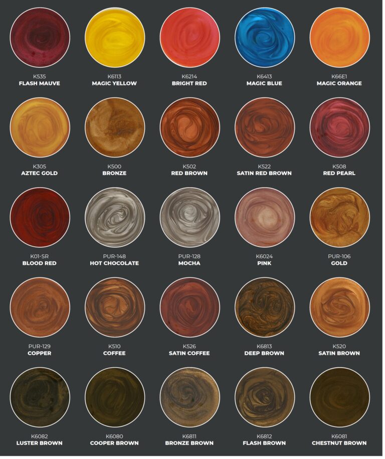 Metallic color chart 2